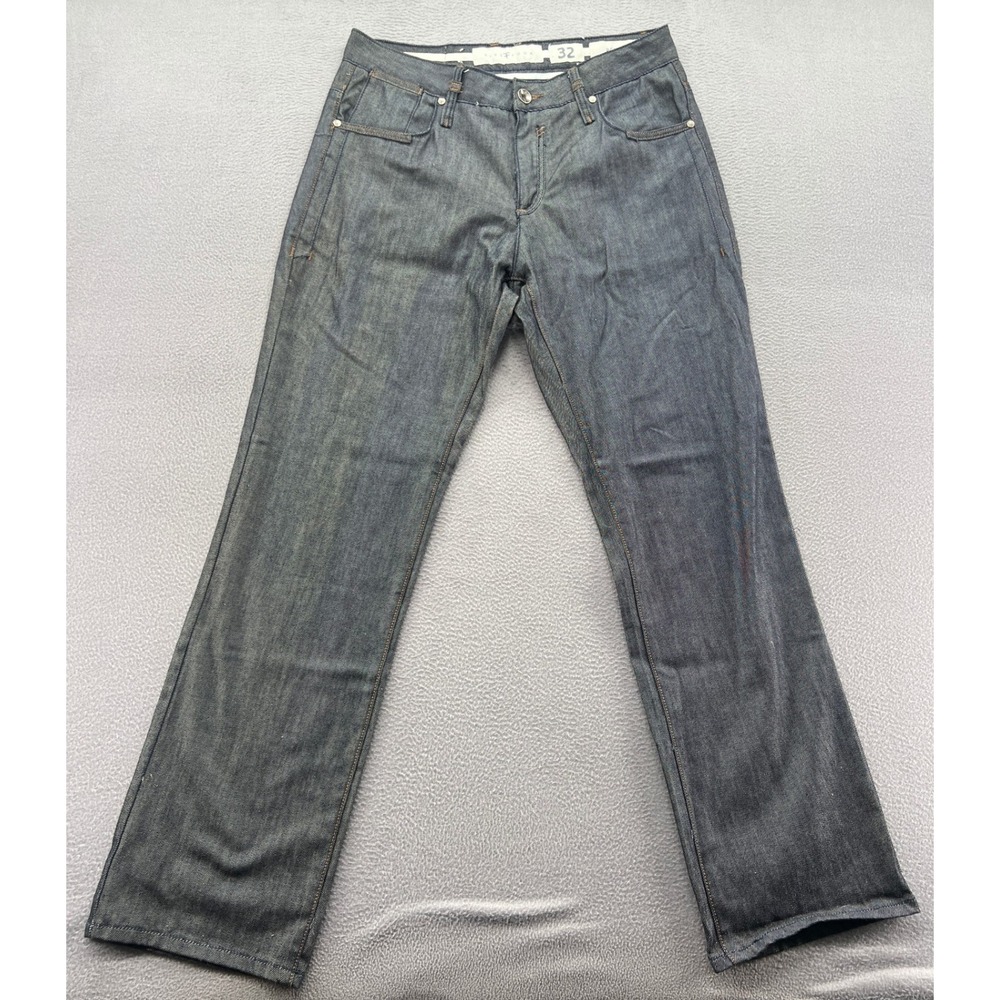 Five Four Relaxed Fit Jeans Mens 32x32 Dark Wash Indigo Denim Straight Leg